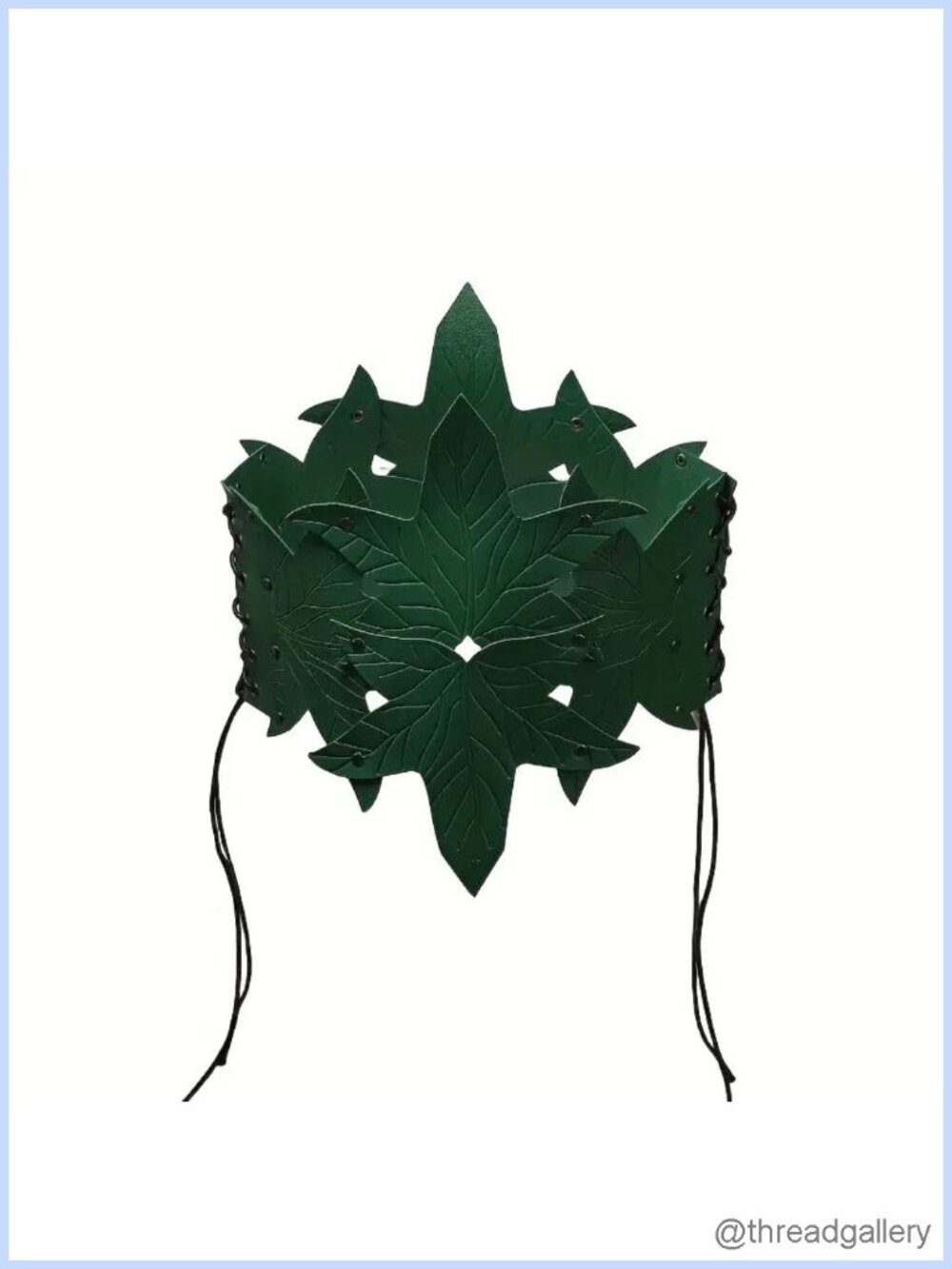 PU Leather Wide Waist Belt Leaf Buckle Medieval Faux Leather LARP Costume